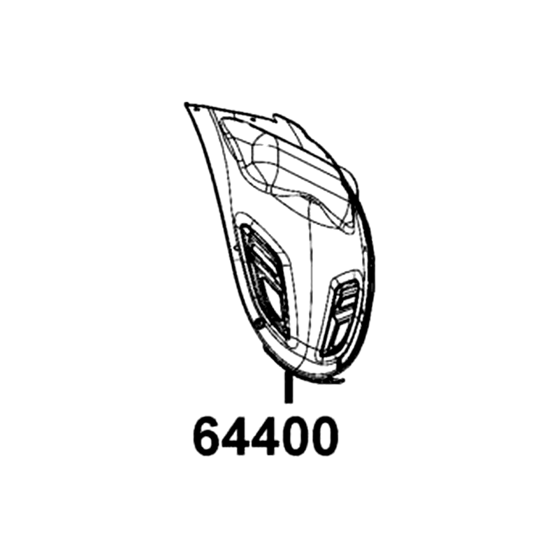 64400-AEB9-E00-N1R COWL UNDER — diagram cutout