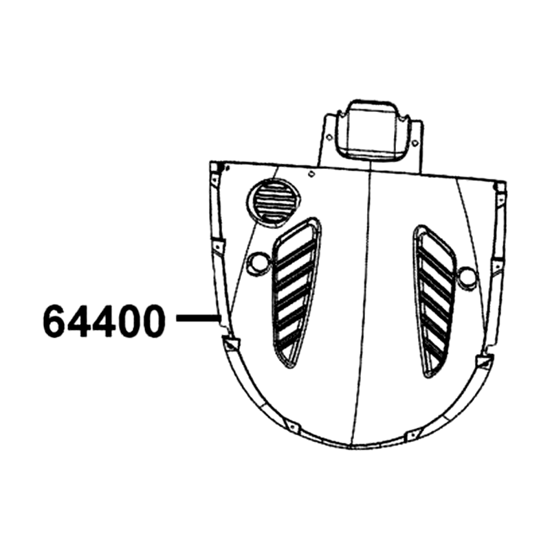 64400-AHF8-M40-N1R COWL UNDER — diagram cutout