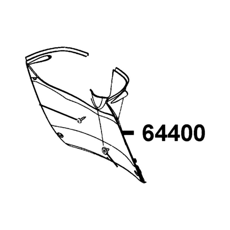64400-LGR5-E10-N1R UNDER COWL — diagram cutout