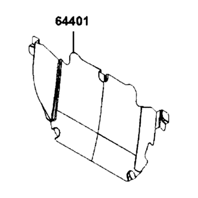 64401-AGJ5-E00 MESH, UNDER COWL — diagram cutout