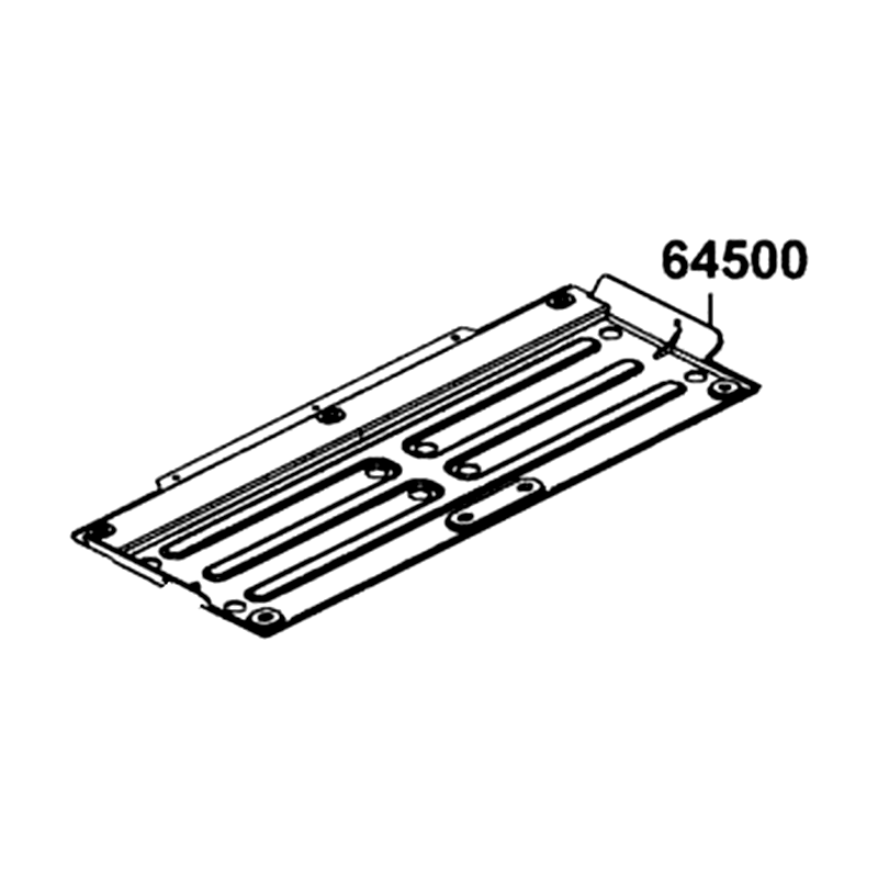 64500-ALE8-E00-N1R PLATE SKID (Black) — diagram cutout