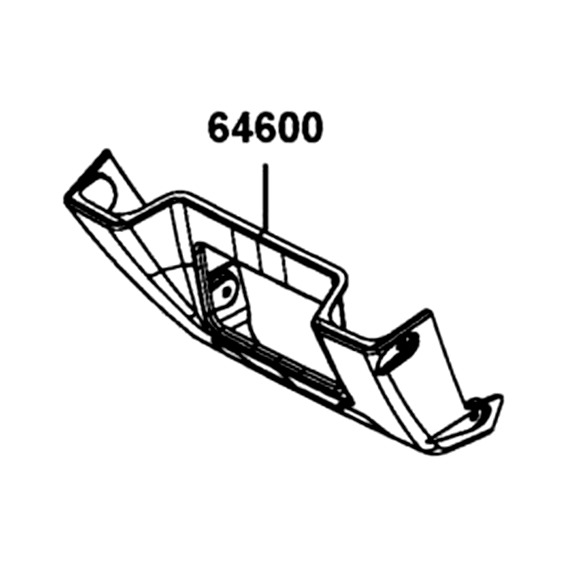 64600-ALE8-E00-N1R PLATE SKID (Black) — diagram cutout