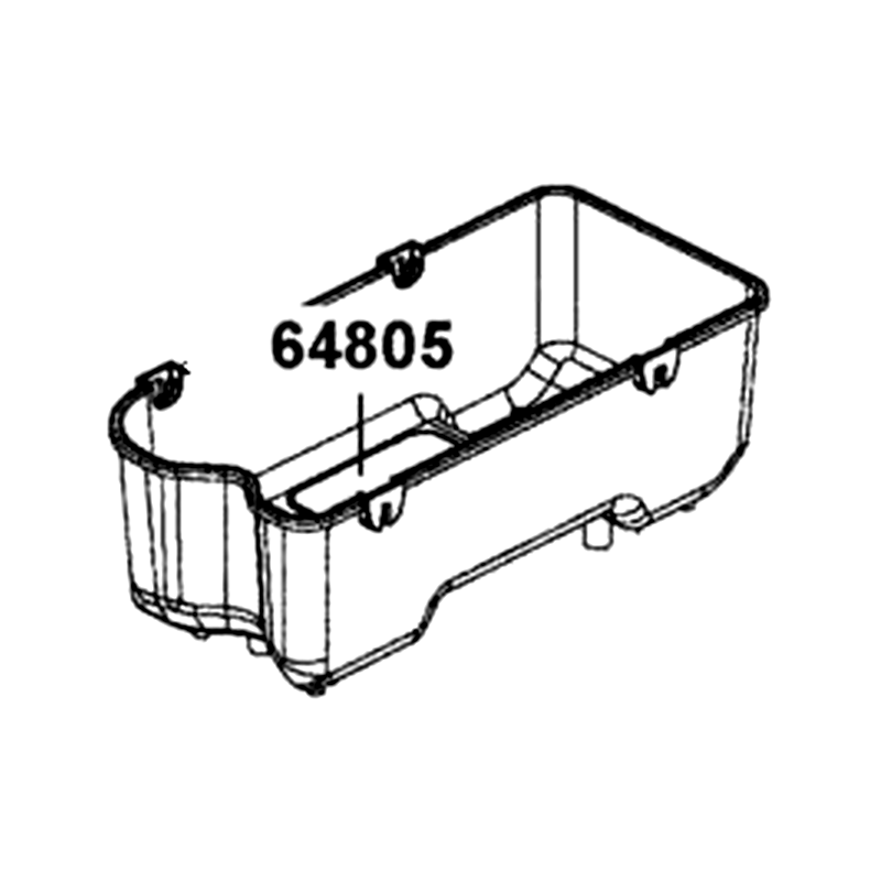 64805-ALE8-E00-N1R COVER FUEL PUMP MAINT (Black) — diagram cutout