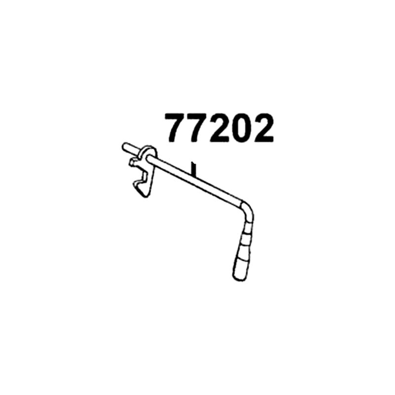 77202-LGN5-E00 LATCH COMP SEAT — diagram cutout