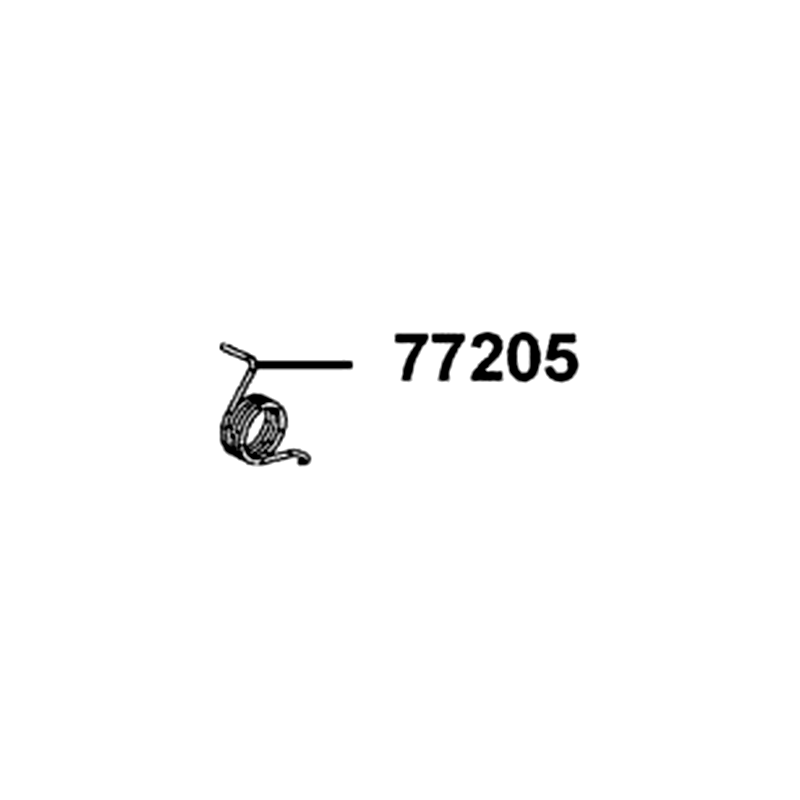 77205-PWB1-900 SPRING LATCH — diagram cutout