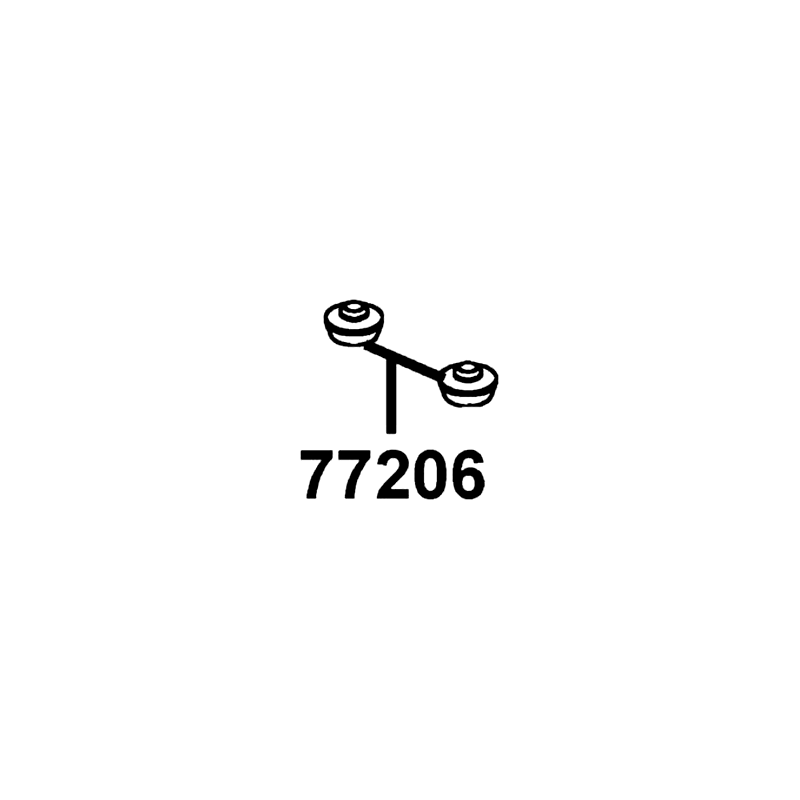 77206-LBA7-900 RUBBER SEAT CUSH — diagram cutout
