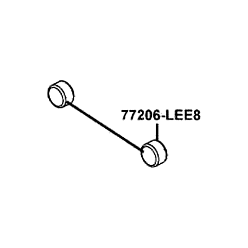 77206-LEE8-E00 RUBBER CARGO BED — diagram cutout