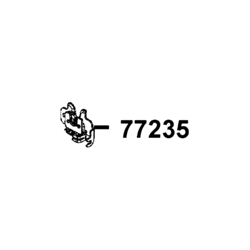 77235-LFD6-C50 STAY HELMENT HOLDER — diagram cutout