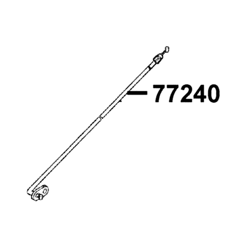 77240-AEB9-E00 CABLE SEAT LOCK — diagram cutout