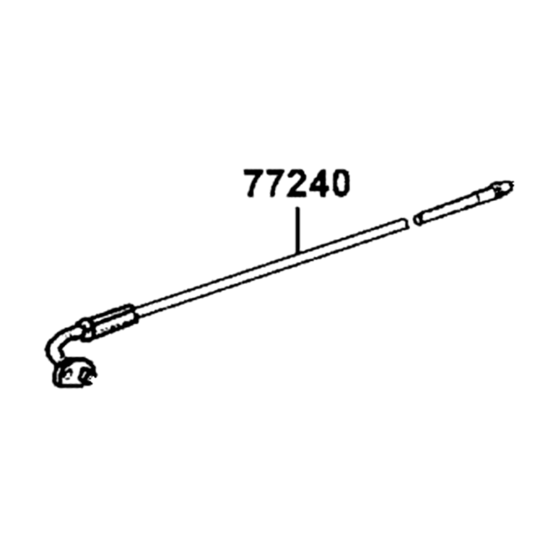 77240-AKB8-E00 CABLE SEAT LOCK — diagram cutout