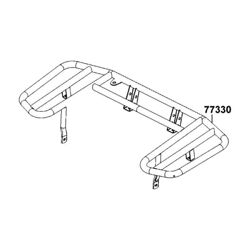 77330-AGA1-M00 REAR CARRIER LUGGAGE — diagram cutout