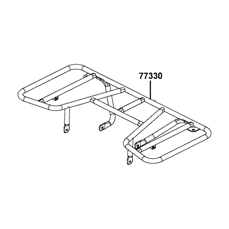 77330-LCA4-E00-N1S RR CARRIER LUGGAGE — diagram cutout