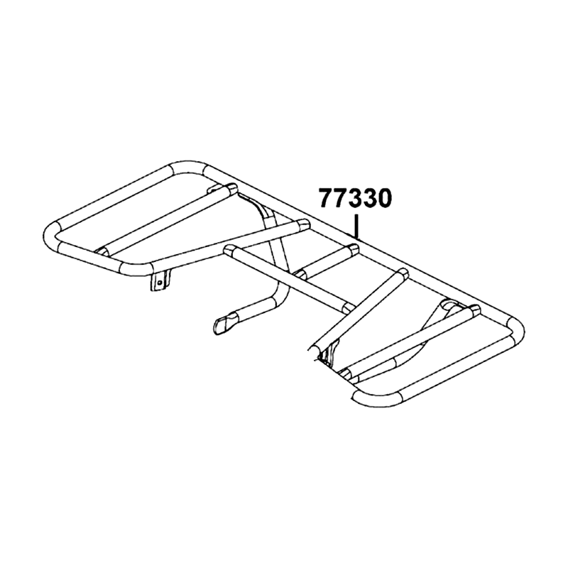 77330-LCA5-E00-MAS REAR CARRIER LUGGAGE — diagram cutout