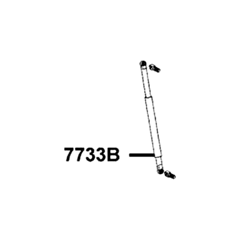 7733B-ALE8-E00 GAS DAMPER — diagram cutout