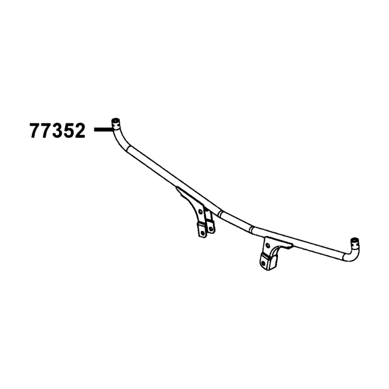 77352-LFA5-E00 TUBE RACK MOUNT — diagram cutout
