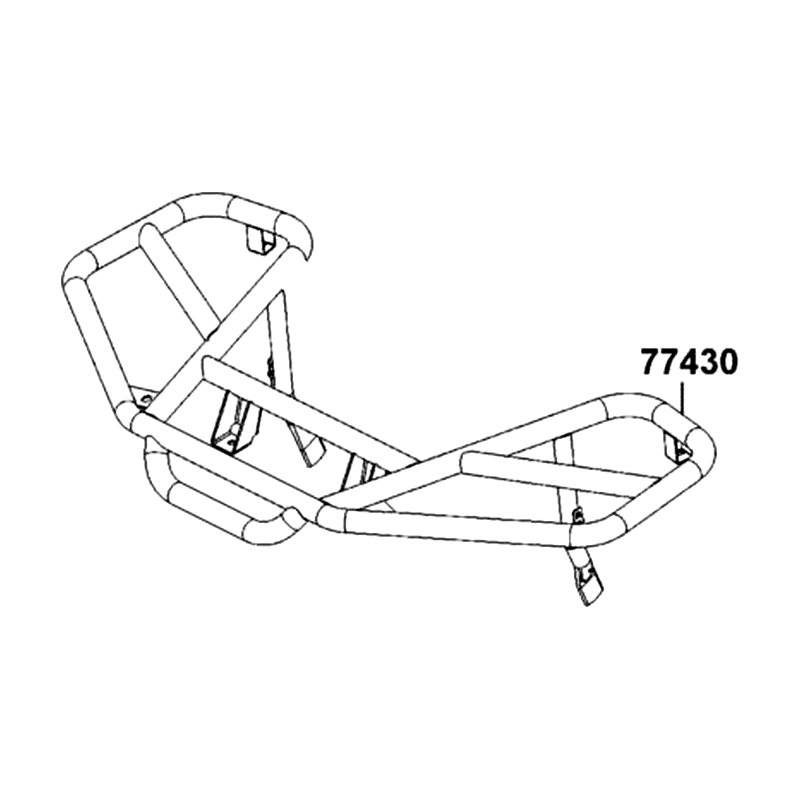 77430-AGA1-M00 FRONT CARRIER LUGGAGE — diagram cutout