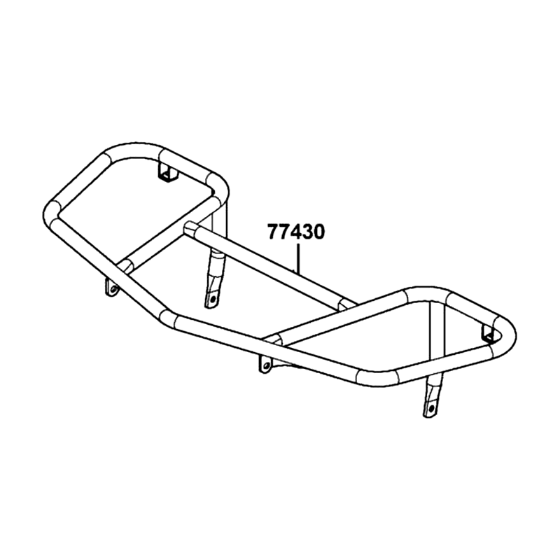 77430-LCA4-E00-MAS FR CARRIER LUGGAGE — diagram cutout