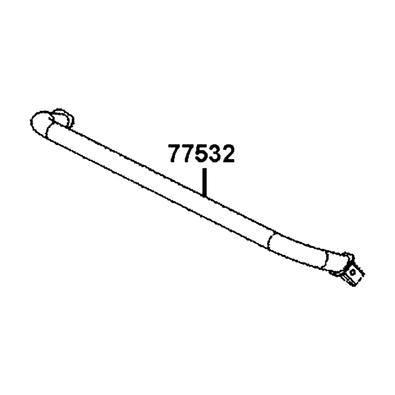 77532-AFB9-M00 PIPE COMP TOP PANEL ( Rear Bar for Hardtop ) — diagram cutout