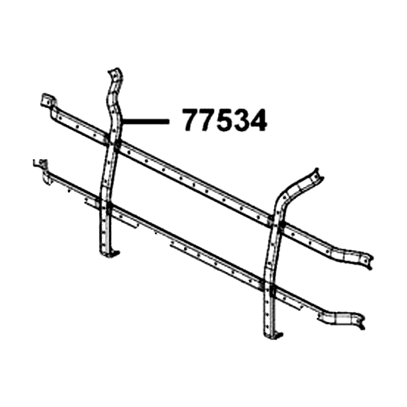 77534-ALE8-E00 CROSS BRKT. SEAT — diagram cutout