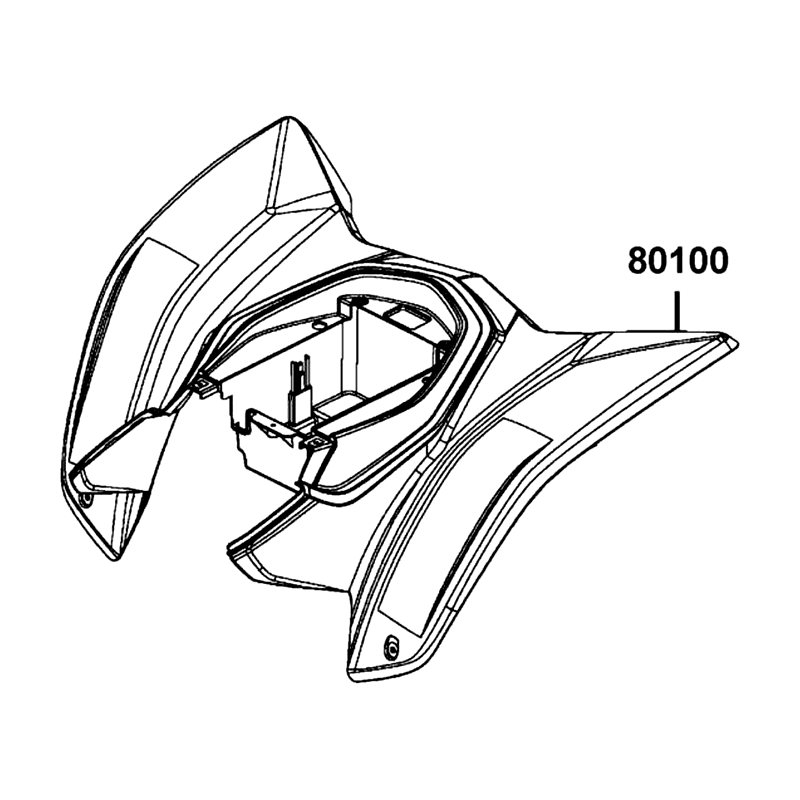 80100-ADC6-E76-J2P FENDER REAR — diagram cutout