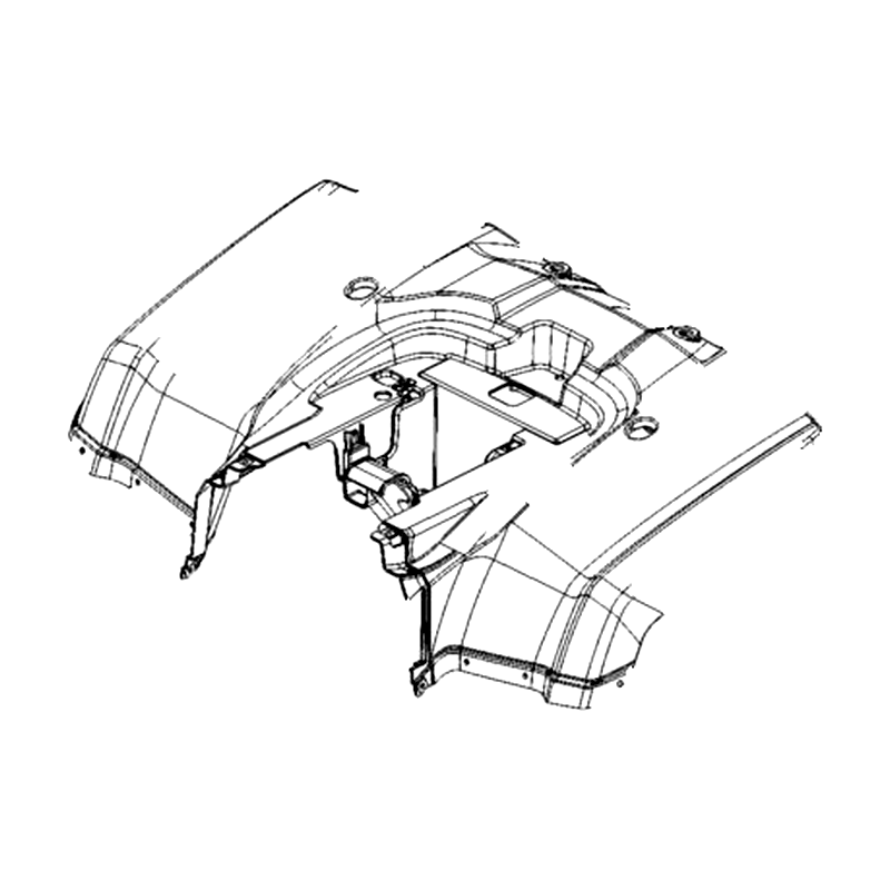 80100-AGA1-M00-96R FENDER REAR — diagram cutout