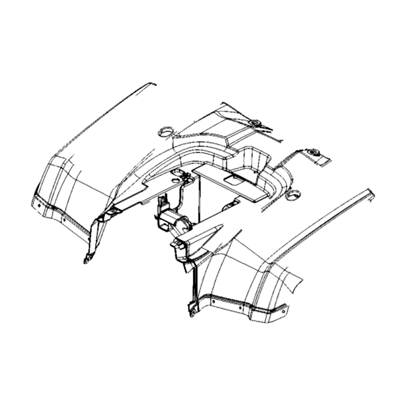 80100-AGA1-M00-U3R FENDER REAR — diagram cutout