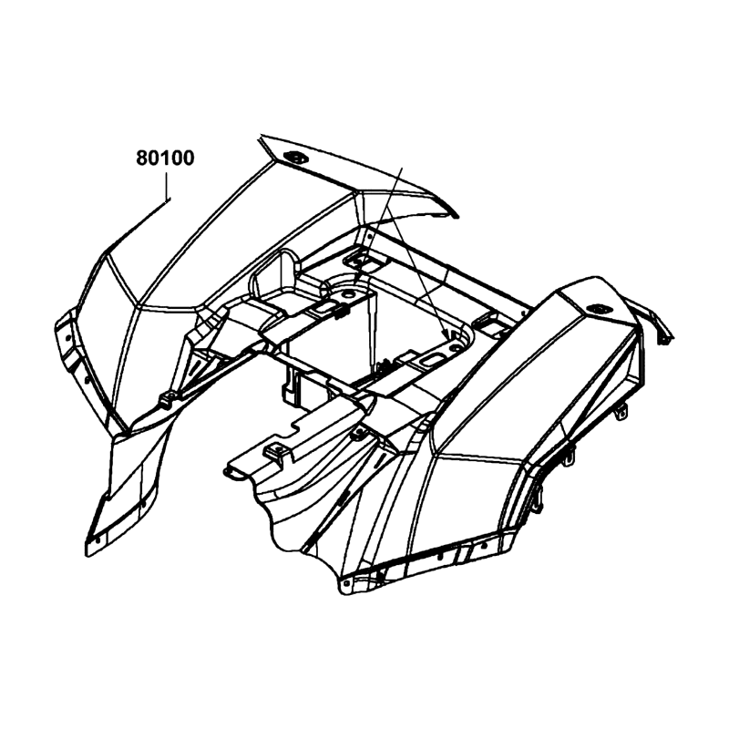 80100-ALC1-E00-HGR FENDER REAR WHITE — diagram cutout