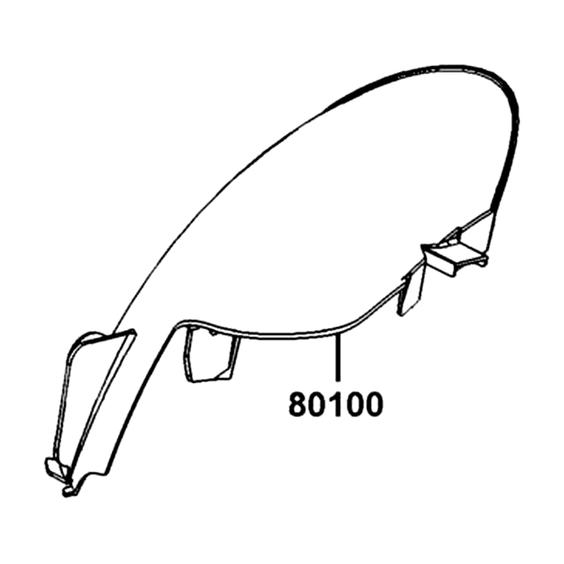 80100-LGE5-E00-N1R FENDER RR TIRE (Black) — diagram cutout