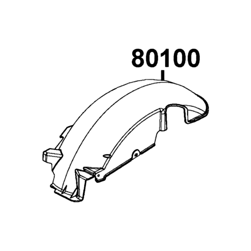 80100-LGR3-E10-N1R FENDER RR. TIRE — diagram cutout