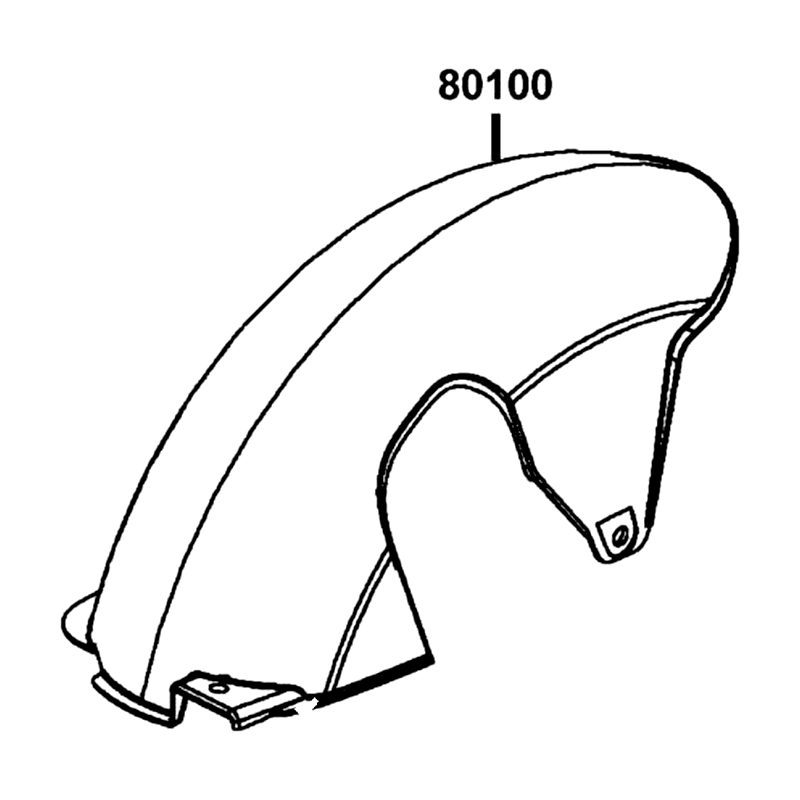 80100-LGR4-E10-N1R FENDER REAR. TIRE — diagram cutout