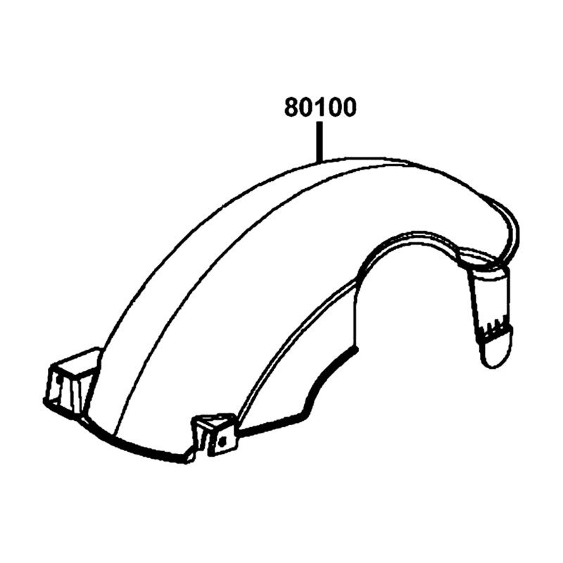 80100-LGR5-E10-N1R FENDER REAR. TIRE — diagram cutout