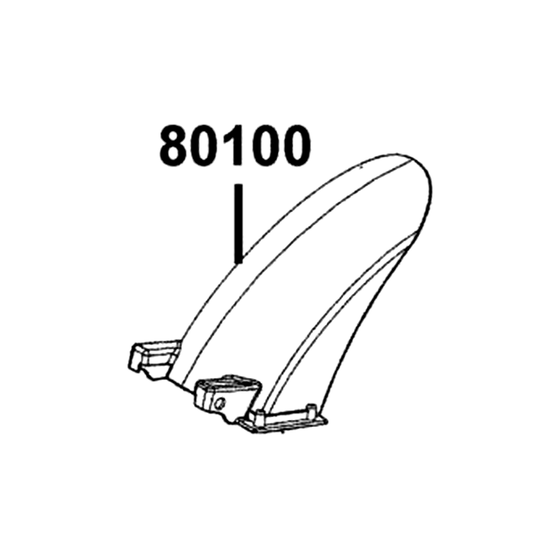 80100-LKL5-E30-N1R "FENDER, RR TIRE" — diagram cutout