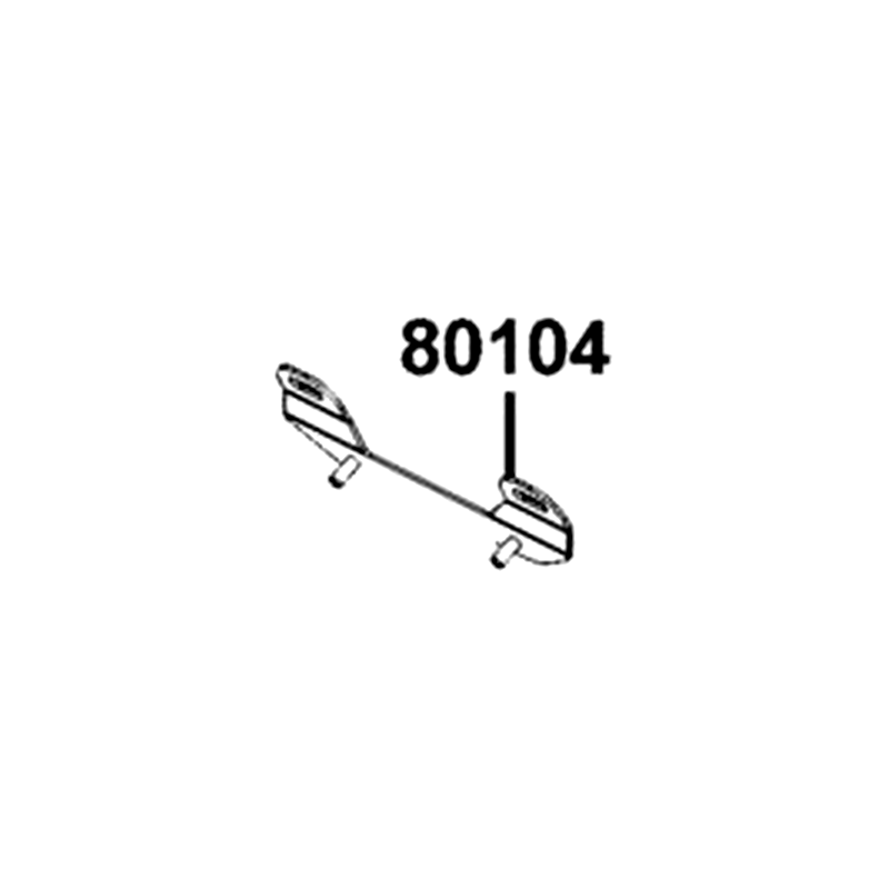 80104-LEA2-900 STAY LICENSE PLATE — diagram cutout