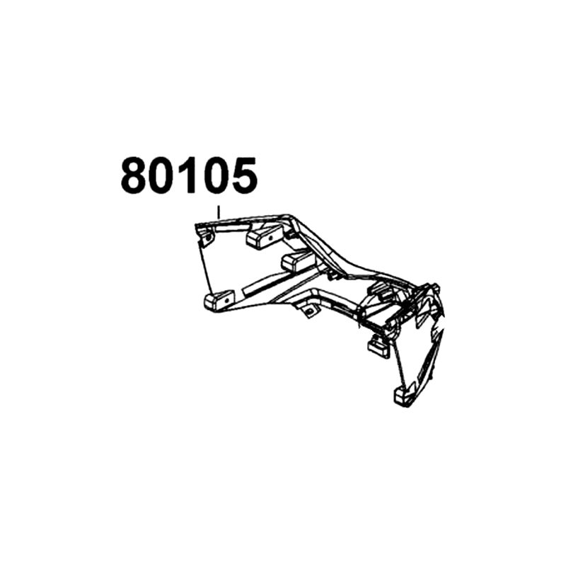 80105-ACC1-E10-F1P FENDER REAR UP — diagram cutout