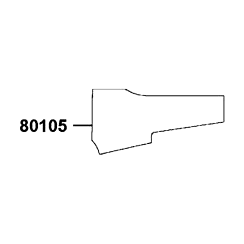 80105-ALC1-E00 SHIELD LH UPPER — diagram cutout