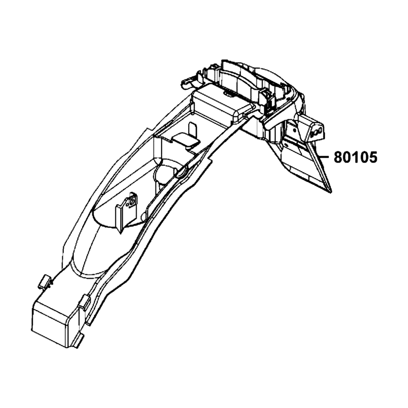 80105-ALH3-M30-N1R FENDER RR (Black) — diagram cutout