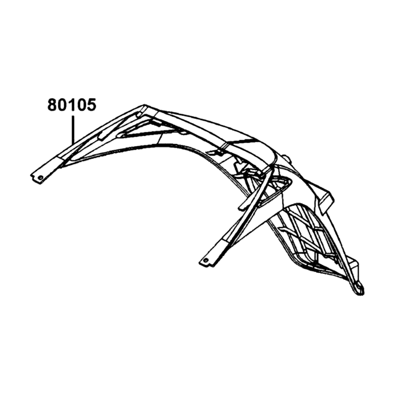 80105-LGE5-M30-N1R FENDER RR (Black) — diagram cutout