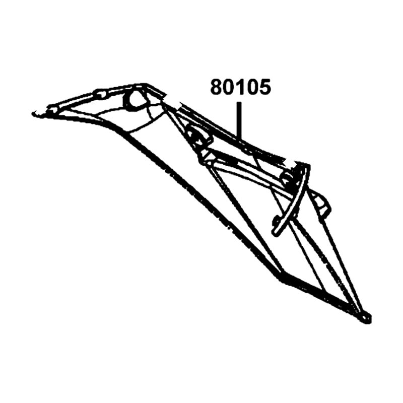 80105-LGR4-M30-N1R FENDER REAR — diagram cutout