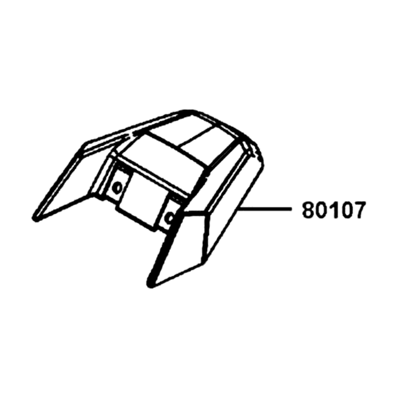 80107-LGC6-E00-N1R COVER LICENSE LIGHT (Black) — diagram cutout