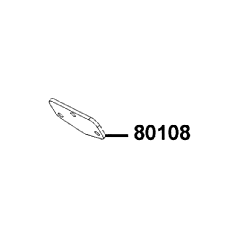 80108-LEA2-900 PLATE. RR FENDER — diagram cutout