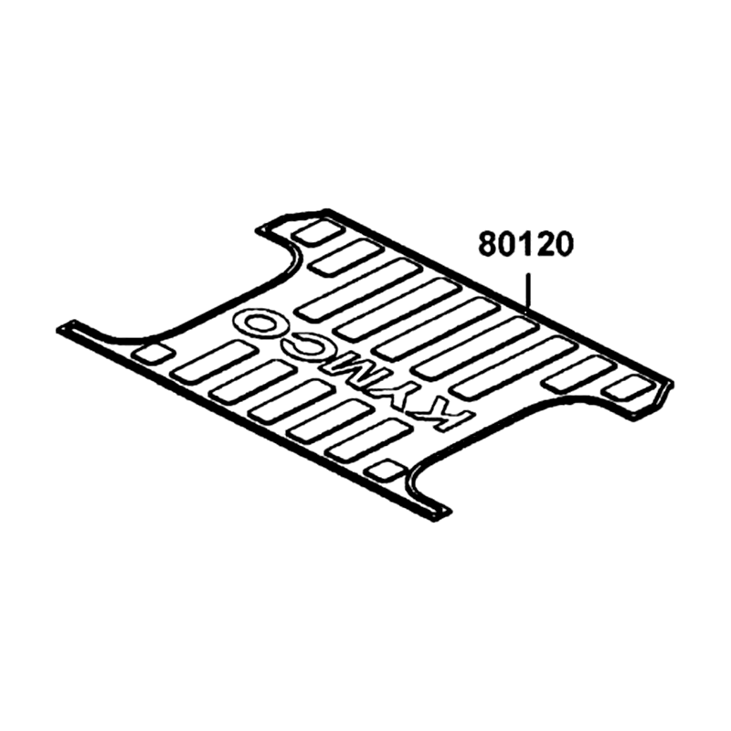 80120-LEE8-E00 MAT REAR STORAGE — diagram cutout