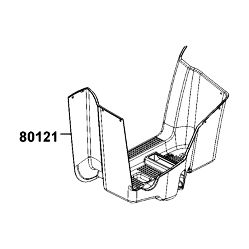 80121-AGA1-M00-N1R FOOTWELL RH (Black) — diagram cutout