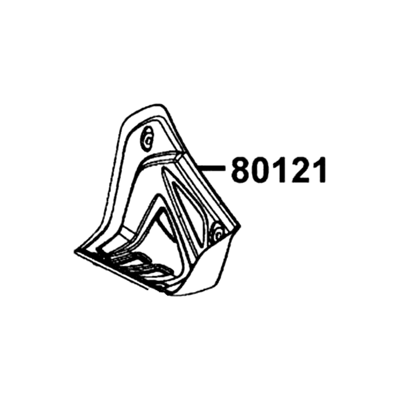 80121-LBA7-910-N1R MUDGUARD R FLOOR (Black) — diagram cutout