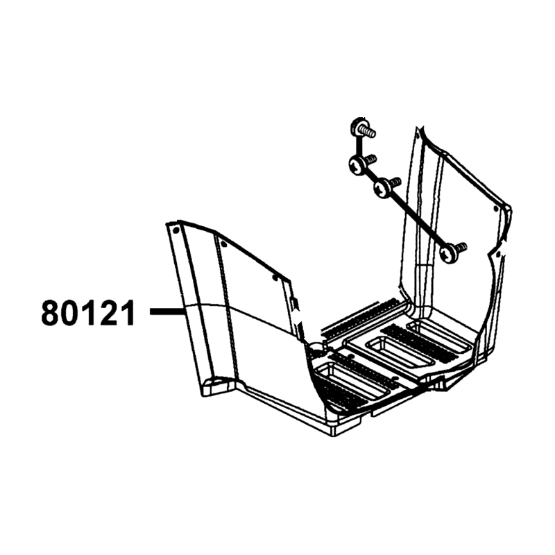 80121-LFA5-E01-N1R MUDGUARD R FLOOR (Black) — diagram cutout
