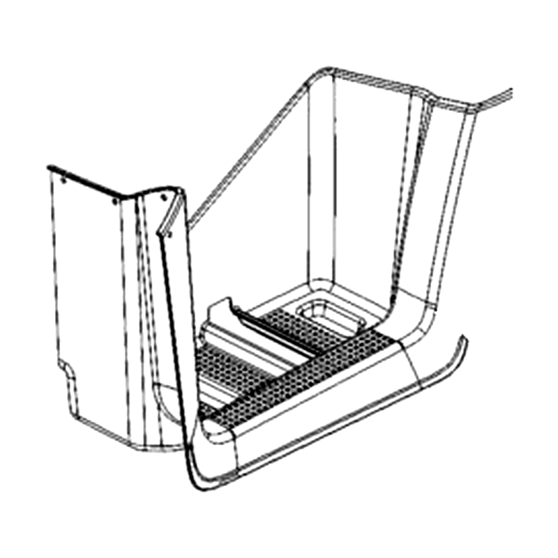 80122-AGA1-M00-N1R FOOTWELL LH (Black) — diagram cutout