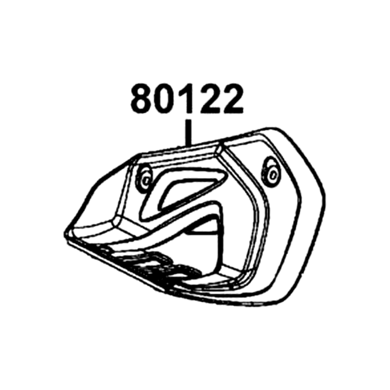 80122-LBA7-910-N1R MUDGUARD L FLOOR (Black) — diagram cutout
