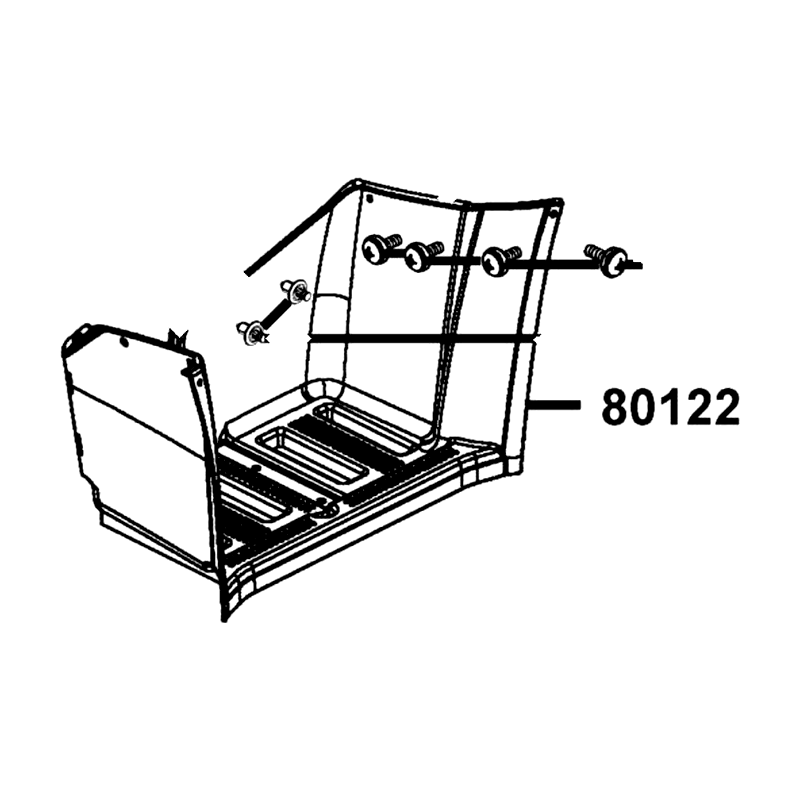 80122-LGC3-E00-N1R MUDGUARD L FLOOR (Black) — diagram cutout