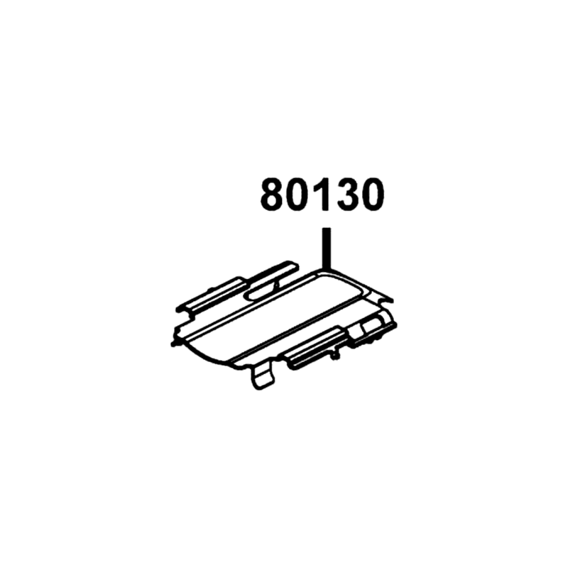 80130-PWB1-E00-N1R SHIELD REAR GEARCASE (Black) — diagram cutout