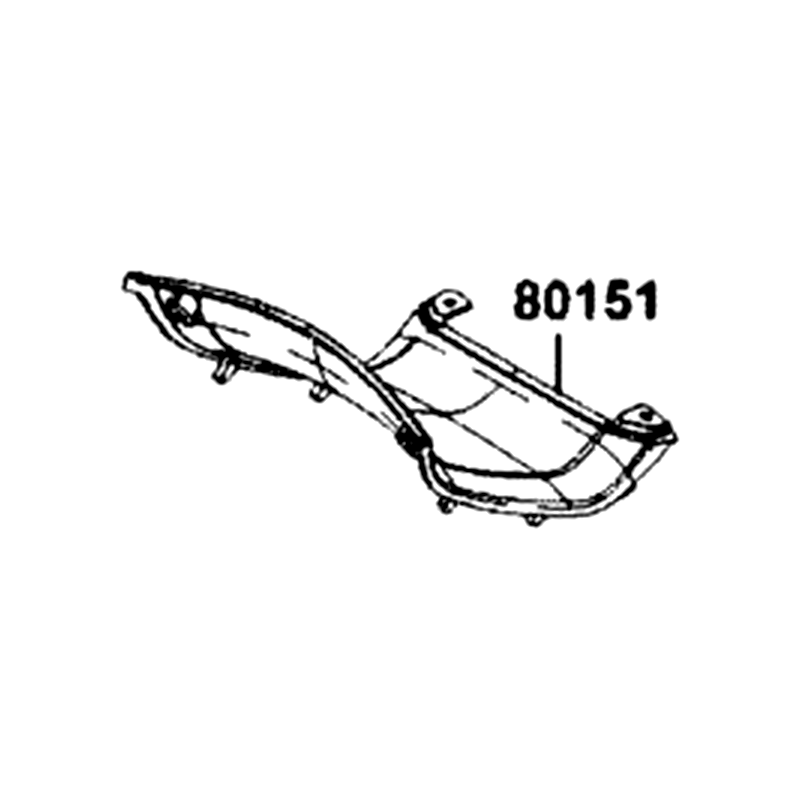 80151-AGJ5-E00-N1R COVER, CENTER (Black) — diagram cutout