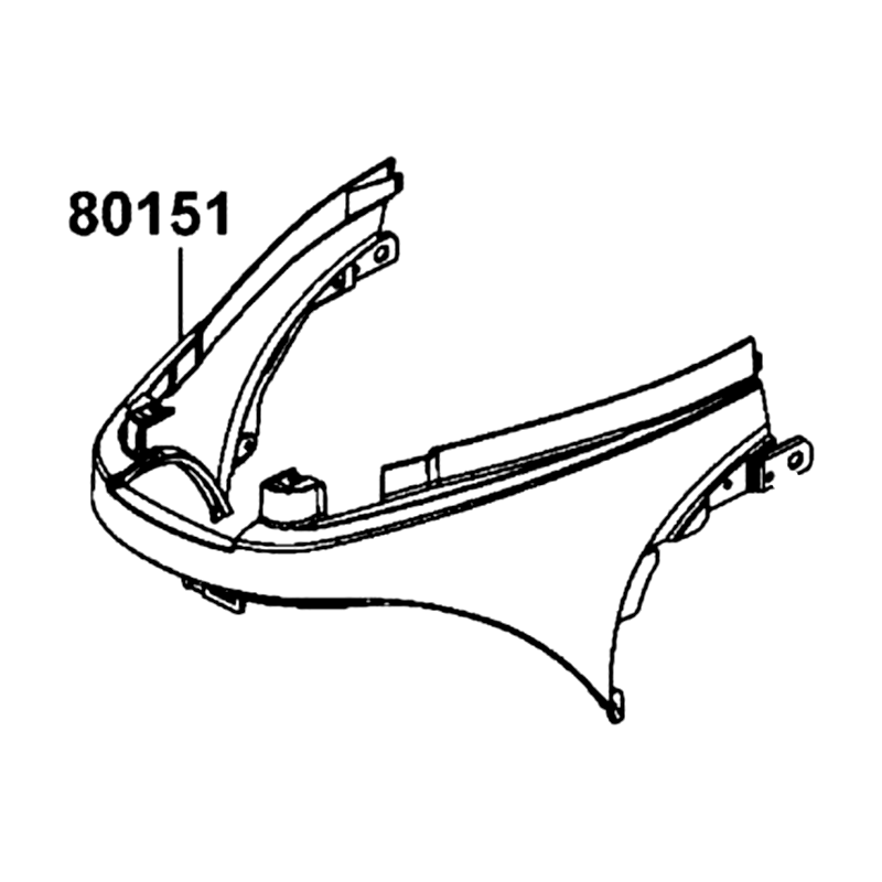 80151-LEA2-900-GFP COVER CENTER UP — diagram cutout